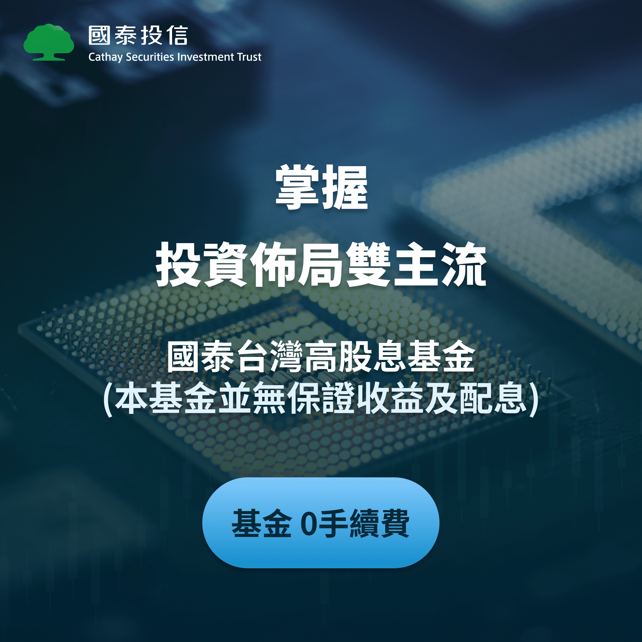 國泰台灣高股息基金-掌握投資佈局雙主流