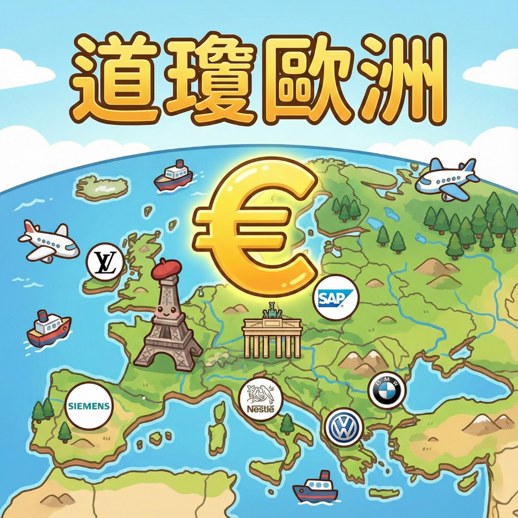 道瓊歐洲50 指數 (Euro Stoxx 50) 是什麼？成分股、配息優勢與美股差異全解析